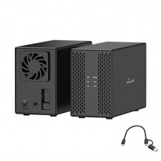 Blueendless 3.5"2.5" Dual Bay RAID HDD Enclosure BS-DB3502C