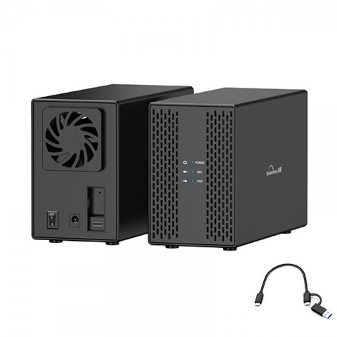 Blueendless 3.5"2.5" Dual Bay RAID HDD Enclosure BS-DB3502C Blueendless 3.5"2.5" Dual Bay RAID HDD Enclosure BS-DB3502C