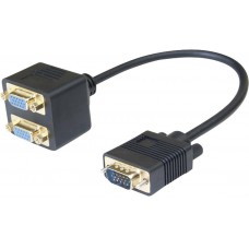 ADAPTATEUR 1VGA M TO 2VGA F