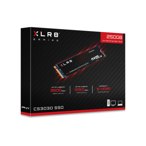 DISQUE DUR SSD M.2 250GB PNY CS3030