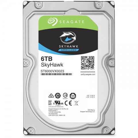 DISQUE DUR 6000 GB3.5’’ SATA SEAGATE SkyHawk SURVEILLANCE NEW