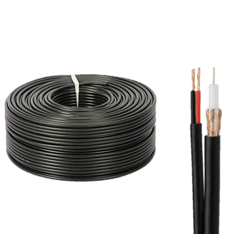 CABLE COAXIAL + alimentation 100M
