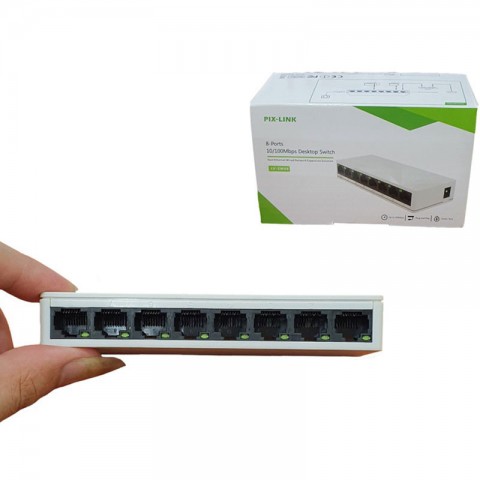 SWITCH 8 PORT PIX- LINK 10/100