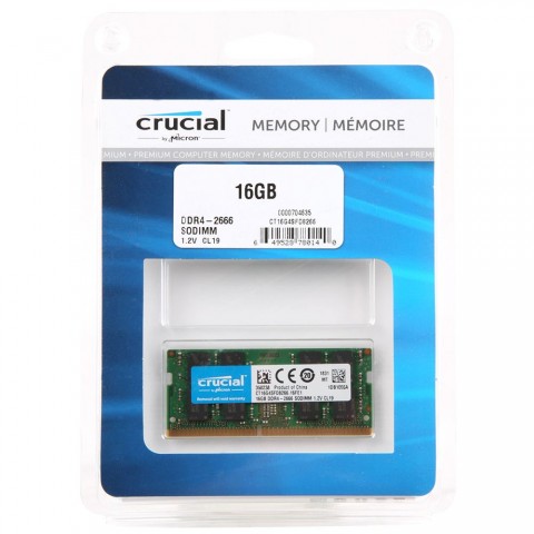 SODIM DDR4 16GB PC 2666 CRUCIAL