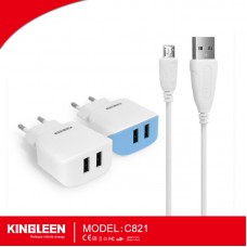 CHARGEUR KINGLEEN 5V 3.1A C821 Micro