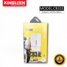 CHARGEUR KINGLEEN MICRO / USB 2.1A /C831