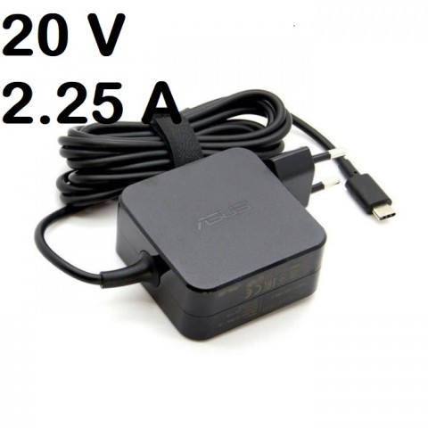CHARGEUR ADAPTABLE ASUS TYPE-C 20V 2,25A