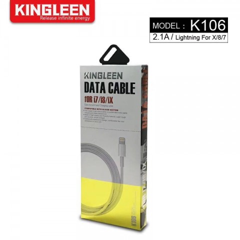 CABLE KINGLEEN K106 2.1A IPHONE