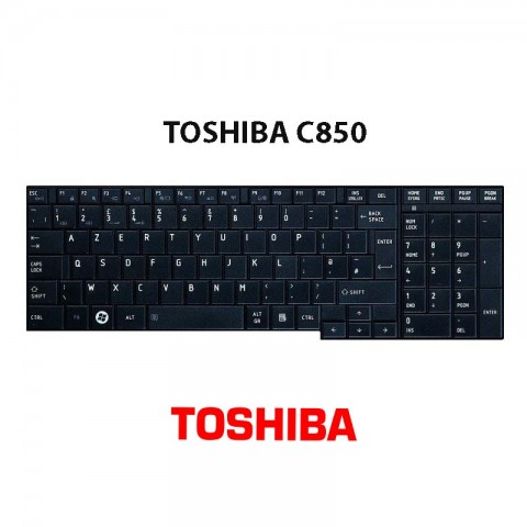CLAVIER POUR PC PORTABLE TOSHIBA C850