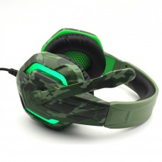 CASQUE MICRO GAMING KOMC G312 Militaire LED