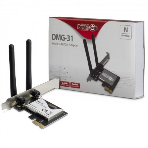 CARTE WIFI 300mbps 2 antenne DMG-31 Power on